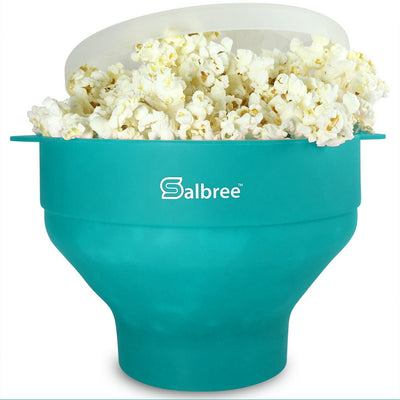 Salbree Microwave Popcorn Popper - Aqua - salbree.com