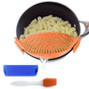Salbree Clip-on Kitchen Food Strainer - Orange