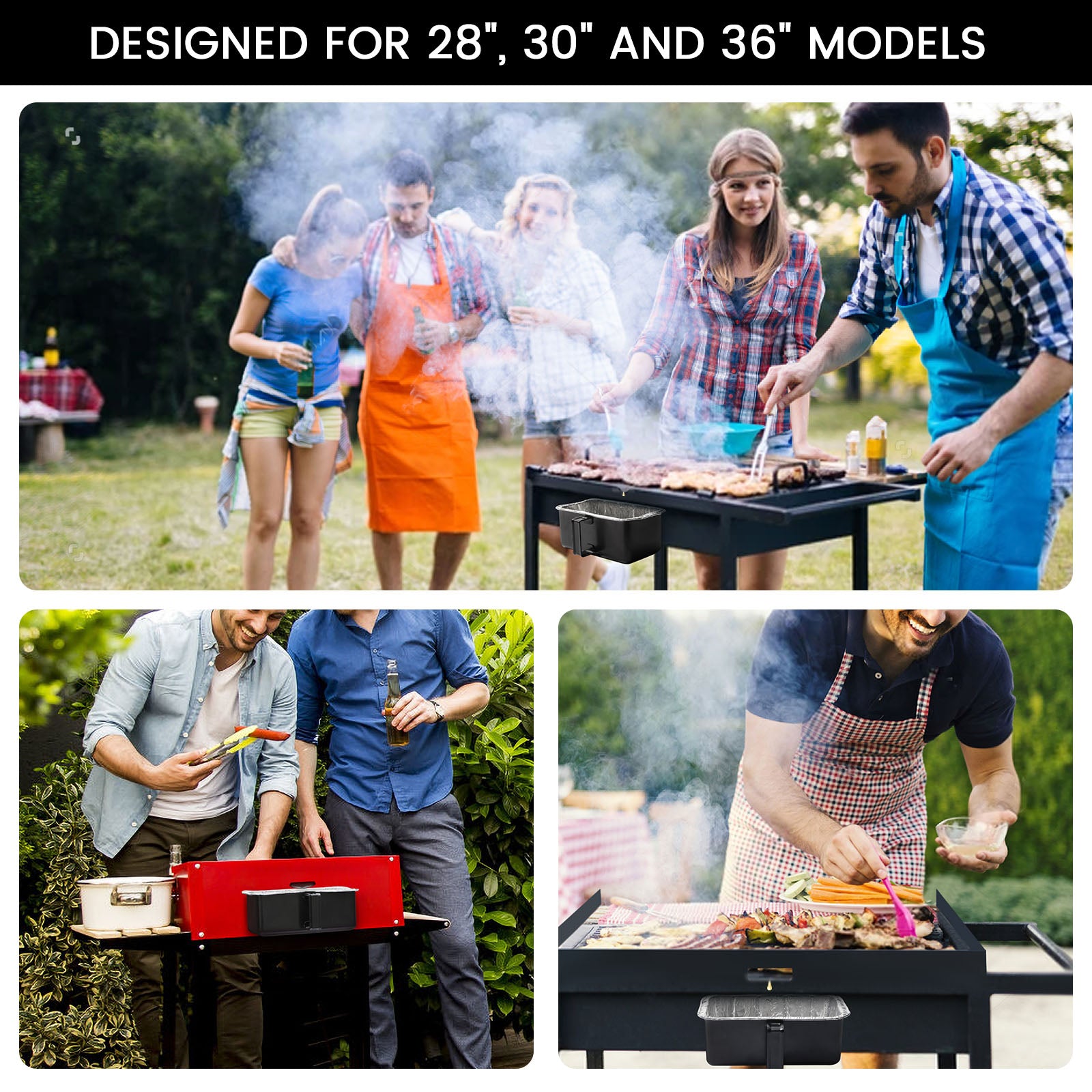 Replacement Drip Pan & Grease Cup for all 28", 30" & 36" Blackstone Griddles