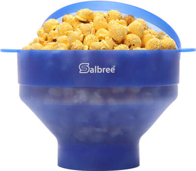 Salbree Microwave Popcorn Popper - Clear Blue
