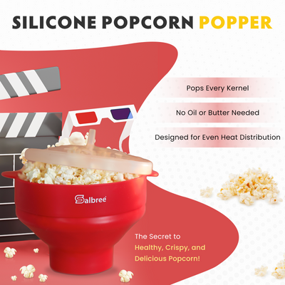 Salbree Microwave Popcorn Popper - Red