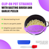 Salbree Clip-on Kitchen Food Strainer - Purple