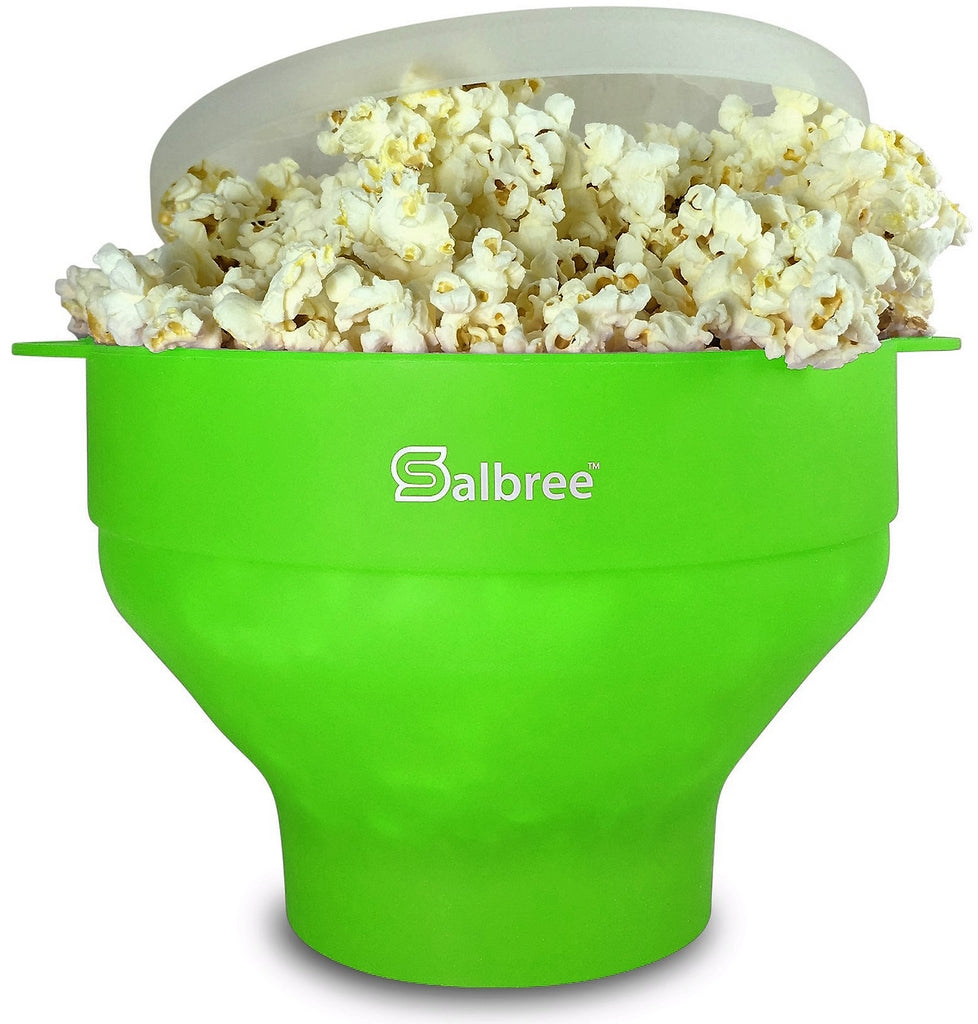 NIB **The Popcorn Ball** Popcorn Ball Microwavable Maker/Mixer Snack Bowl  Green!
