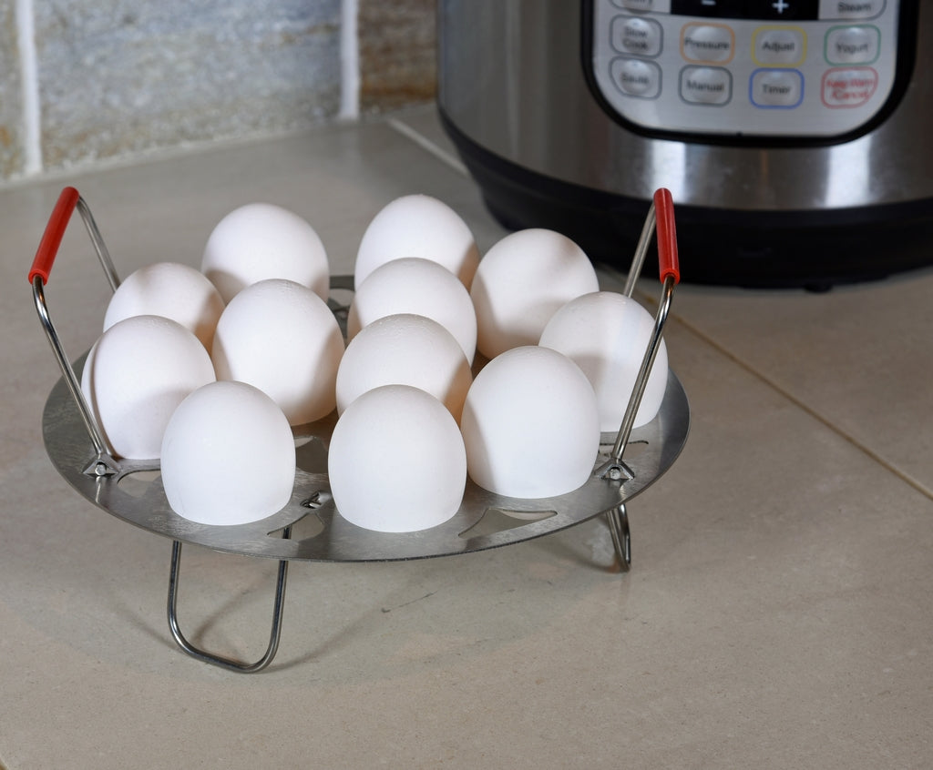 Salbree Stainless Steel Egg Steamer Rack and Trivet Quart